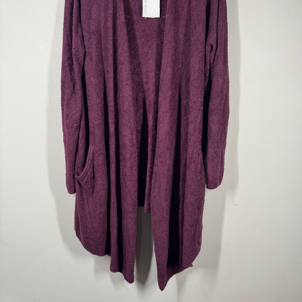 Barefoot Dreams New with Tags CozyChic Lite Island Wrap Burgundy Wine Sz L/XL - Picture 4 of 16